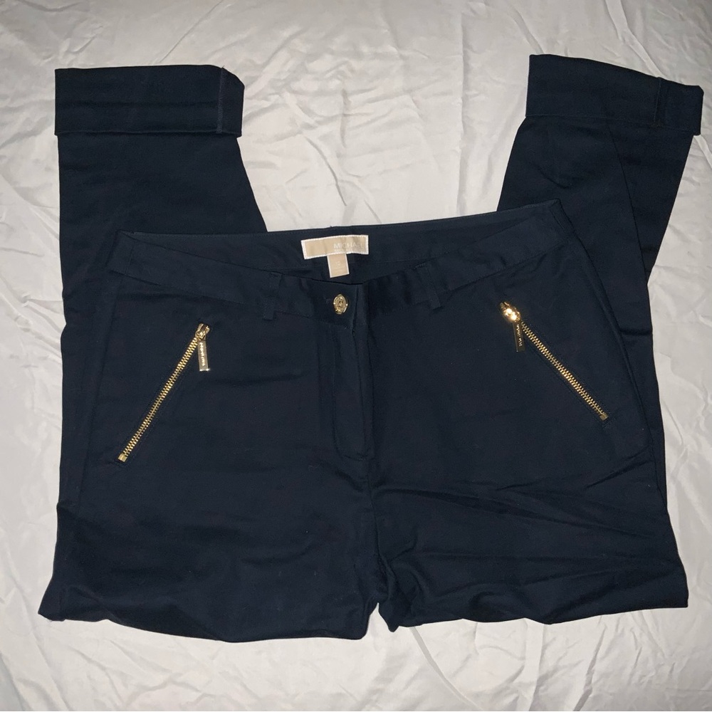 Michael Kors cropped navy blue pants